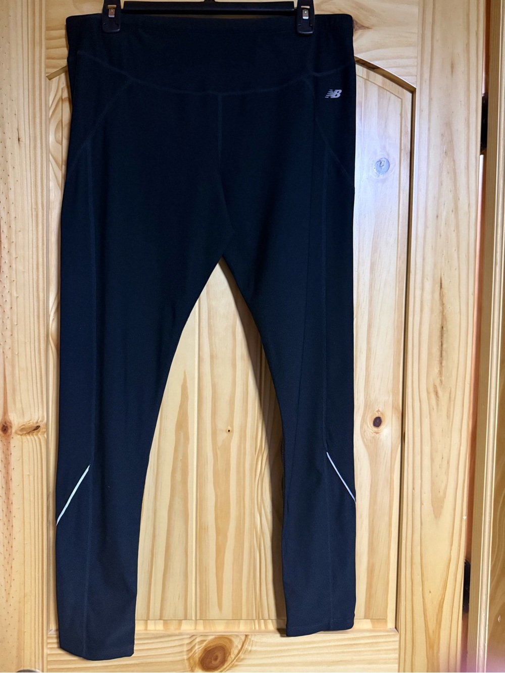 New Balance Black Athletic Leggings with Reflective Accents